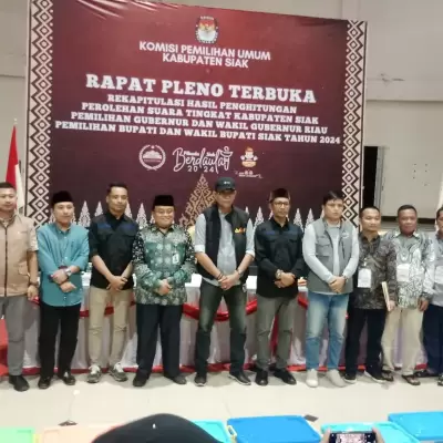 Pleno KPU Siak Tetapkan Afni-Syamsurizal Unggul di Pilkada