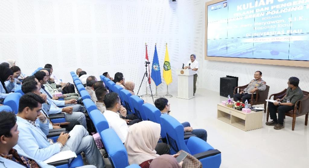 Kapolda Riau Paparkan Konsep Green Policing Kepada Mahasiswa Unri