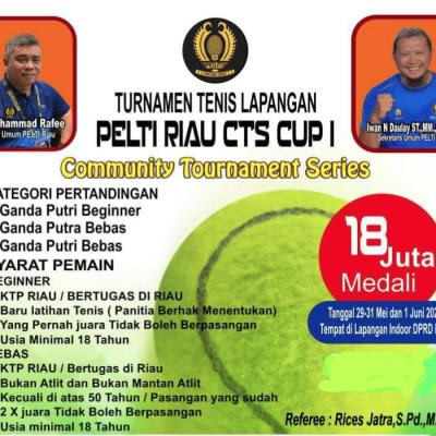 Turnamen Tenis Lapangan “PELTI Riau CTS Cup I” Siap Digelar, Total Hadiah 18 Juta Rupiah!