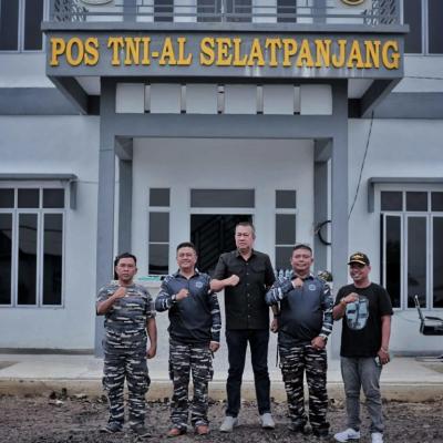 Tingkatkan Sinergitas, Wabup Meranti Kunjungi Pos TNI AL Selatpanjang