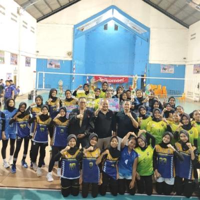 Kejuaraan Bola Voli Putri U-16 Sukses Digelar, Tim Akvol Inhu Keluar Sebagai Pemenang