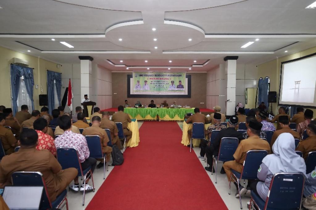 Wabup Syamsurizal Pimpin Musrenbang di Kecamatan Siak, Warga Minta Kawasan Wisata Jadi Prioritas