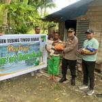 Jumat Barokah, Polsek Tebing Tinggi Barat Salurkan Bantuan Sembako kepada Warga Kurang Mampu
