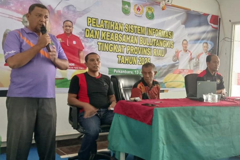 PBSI Riau Gelar Pelatihan Sistem Informasi dan Keabsahan Bulutangkis