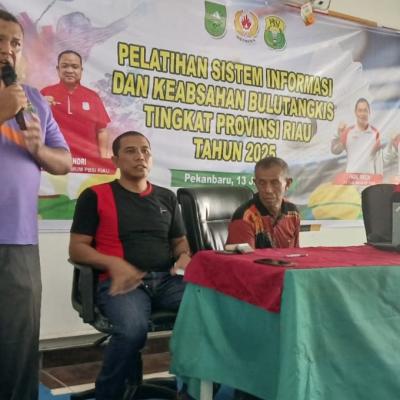 PBSI Riau Gelar Pelatihan Sistem Informasi dan Keabsahan Bulutangkis