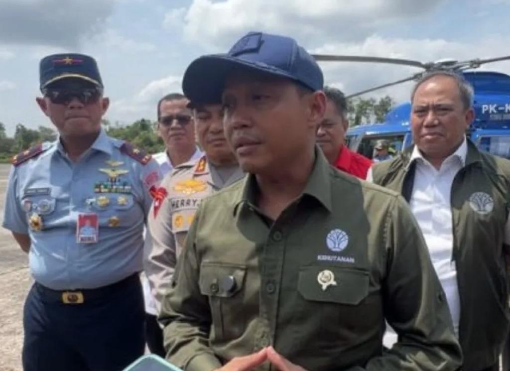 Menhut Meyakini Karhutla di Rohil Terjadi Karena Faktor Kesengajaan