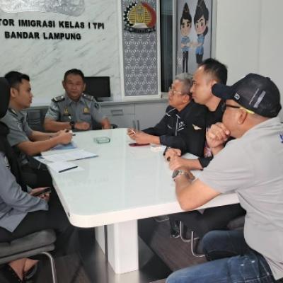 Imigrasi Kelas I TPI Bandar Lampung dan JMSI Lampung Segera Kolaborasi Program