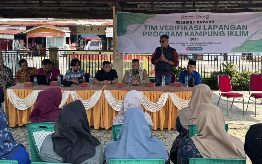 PT IKPP Dukung Penuh Kampung Perawang Barat Verifikasi Proklim Utama 2025 Tingkat Nasional