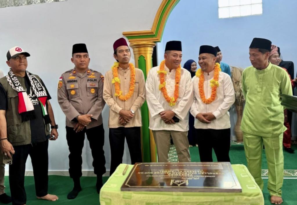 Jon Erizal dan UAS Resmikan Mushalla dan Rumah Tahfiz Qur’an Yayasan Al Awwal Bengkalis
