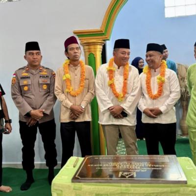 Jon Erizal dan UAS Resmikan Mushalla dan Rumah Tahfiz Qur’an Yayasan Al Awwal Bengkalis