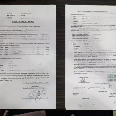 Waduh, Diduga Beredar SK Kades di Siak Jual Lahan PT SSL