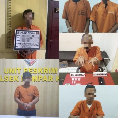 Polres Kampar Tunjukkan Taring, Puluhan Gram Sabu dan Ganja Berhasil Diamankan