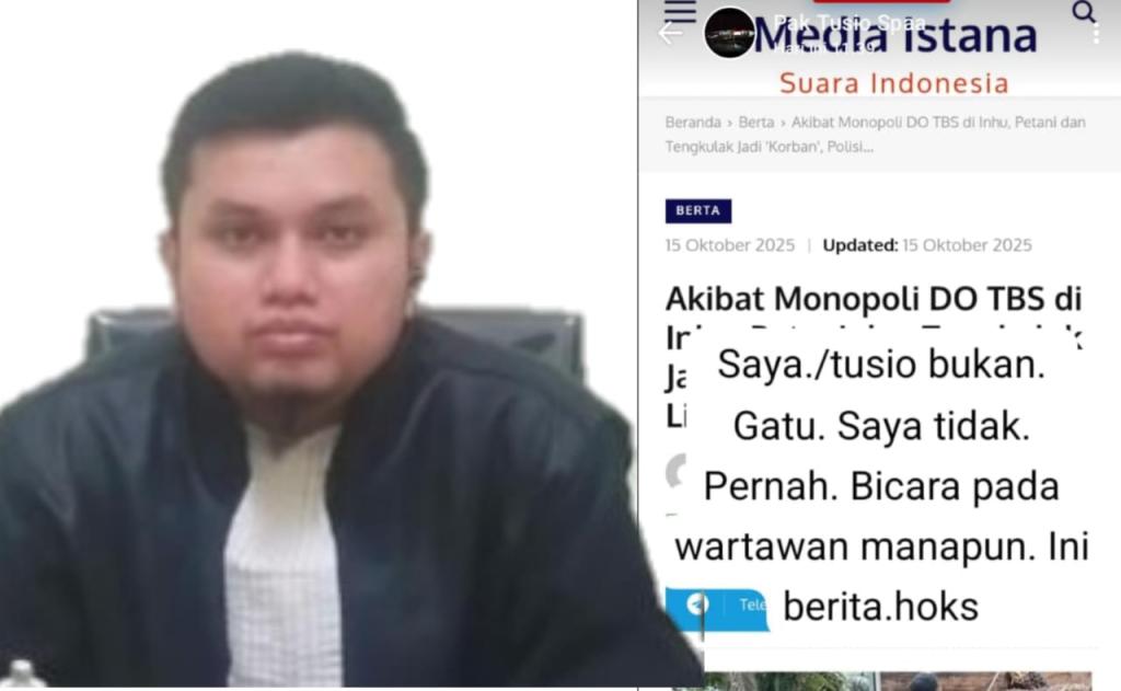 Dua Pengepul TBS Bantah Pernah Dikonfirmasi, Sejumlah Media Online Diduga Sebar Hoax Soal Sawit di Inhu