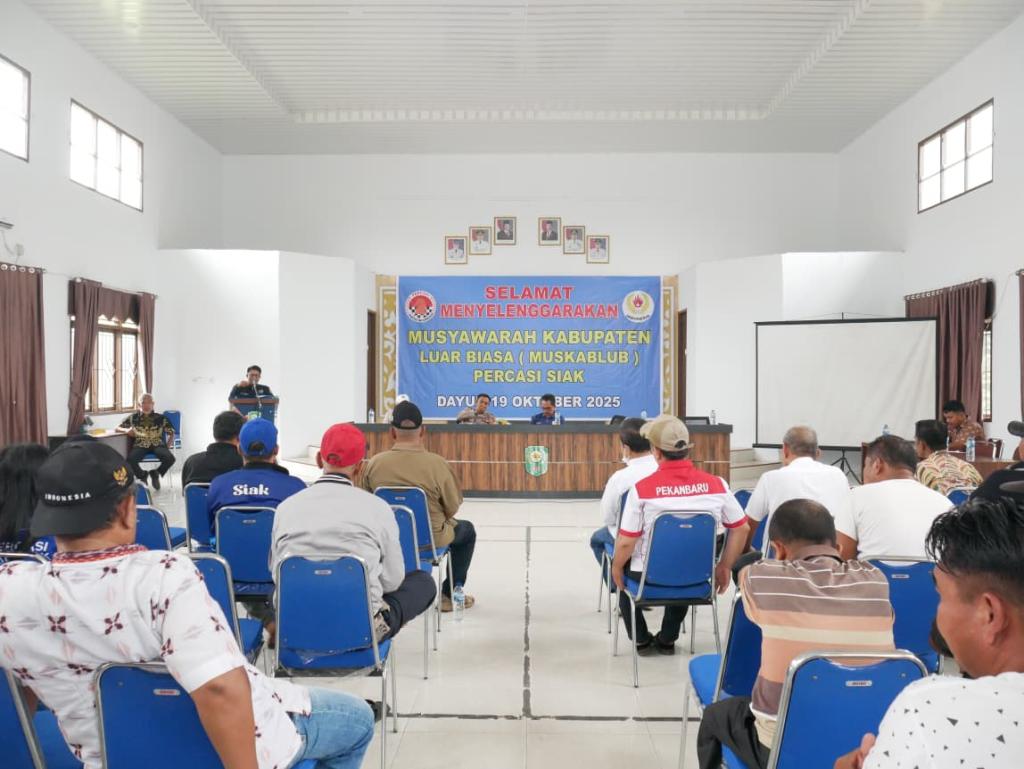 Muskablub Percasi Siak Sukses Digelar, Karia Bakti Tarigan Terpilih Aklamasi dan Siap Memajukan Atlet Catur Siak ke Kancah Nasional