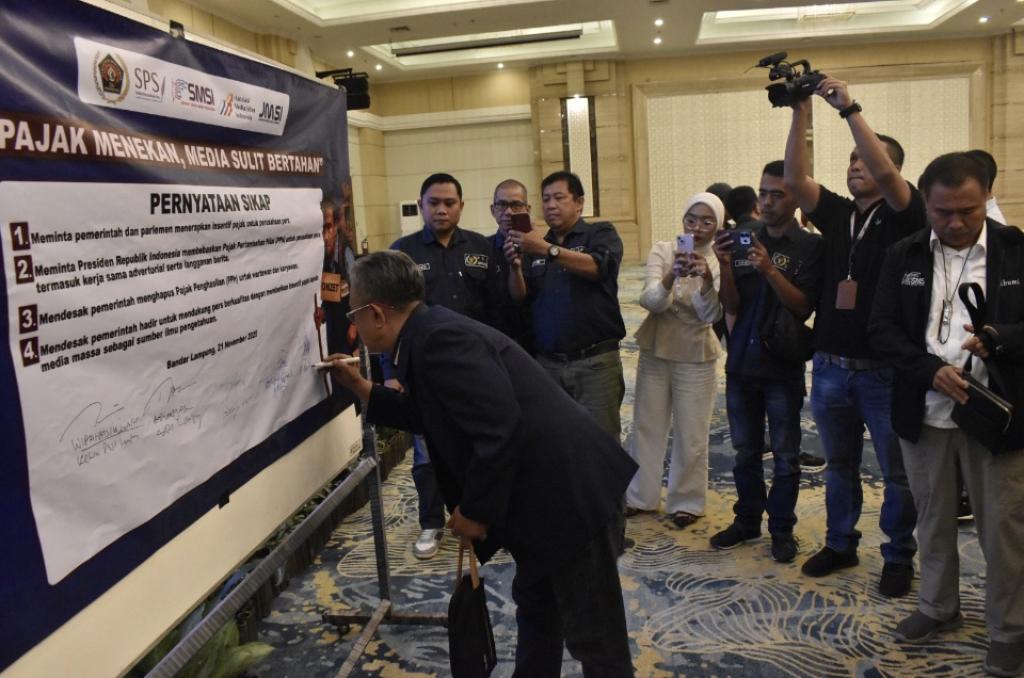 Ketua JMSI Lampung Minta Pemerintah Beri Keringanan Pajak Terhadap Pelaku Usaha Media Pers