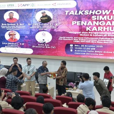 Kolaborasi dengan Media, PT Arara Abadi Gelar Mitigasi dan Sosialisasi Pencegahan Karhutla kepada Mahasiswa Unri