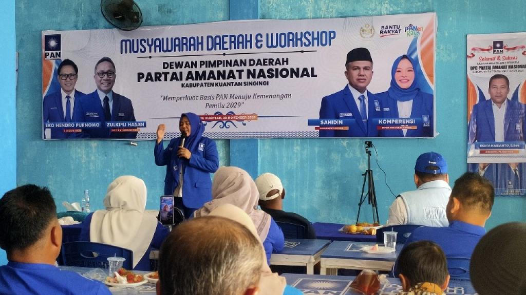 Hasil Musda, Komperensi Kembali Dipercaya Pimpin DPD PAN Kuansing