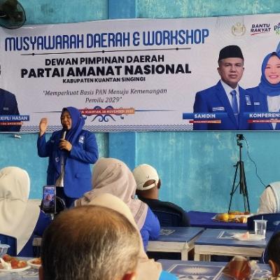 Hasil Musda, Komperensi Kembali Dipercaya Pimpin DPD PAN Kuansing