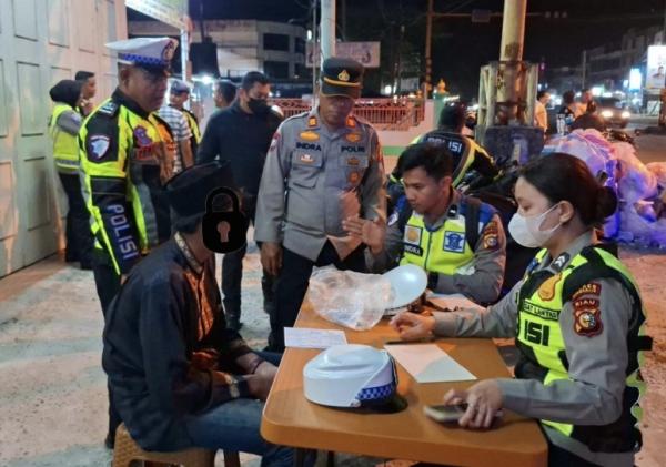 Patroli Tengah Malam di Duri, Polisi Amankan 5 Motor Terindikasi Balap Liar