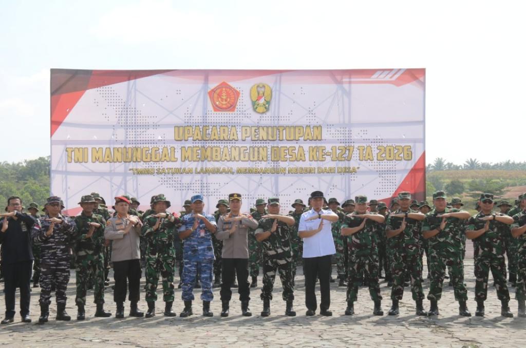 TMMD ke-127 Kodim 0301/Pekanbaru Ditutup, Dorong Pembangunan dan Ketahanan Wilayah