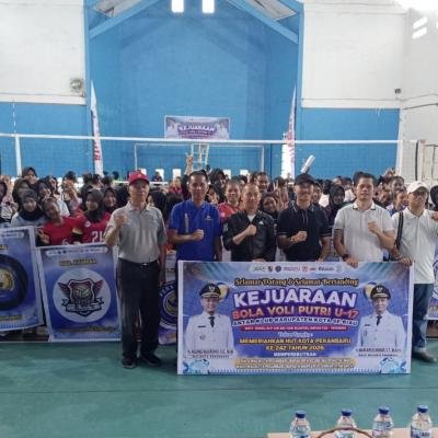 Kejuaraan Voli Putri U-17 Piala Wali Kota Pekanbaru Resmi Dibuka, Diikuti 12 Klub Se-Riau