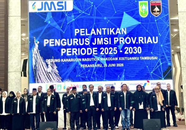 Pengurus JMSI Riau Periode 2025-2030 Resmi Dilantik, Sejumlah Tokoh Terima Penghargaan