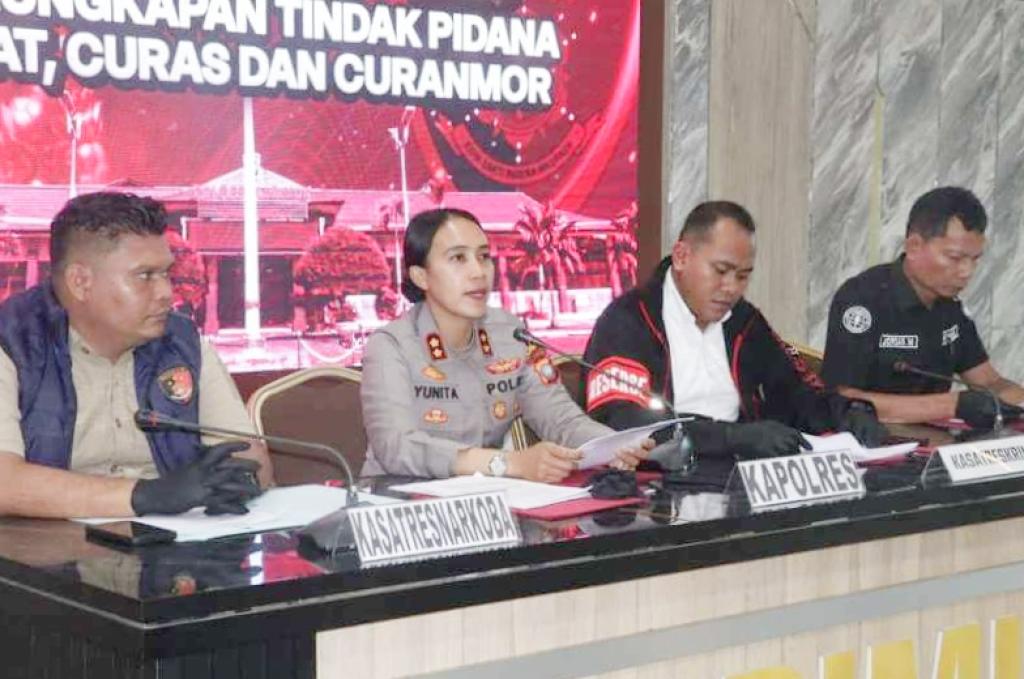 Polres Karimun Ungkap Empat Kasus Kejahatan dalam Sepekan, Lima Tersangka Ditangkap