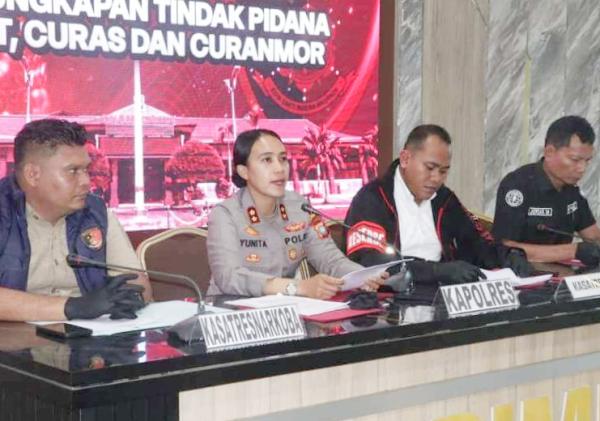 Polres Karimun Ungkap Empat Kasus Kejahatan dalam Sepekan, Lima Tersangka Ditangkap