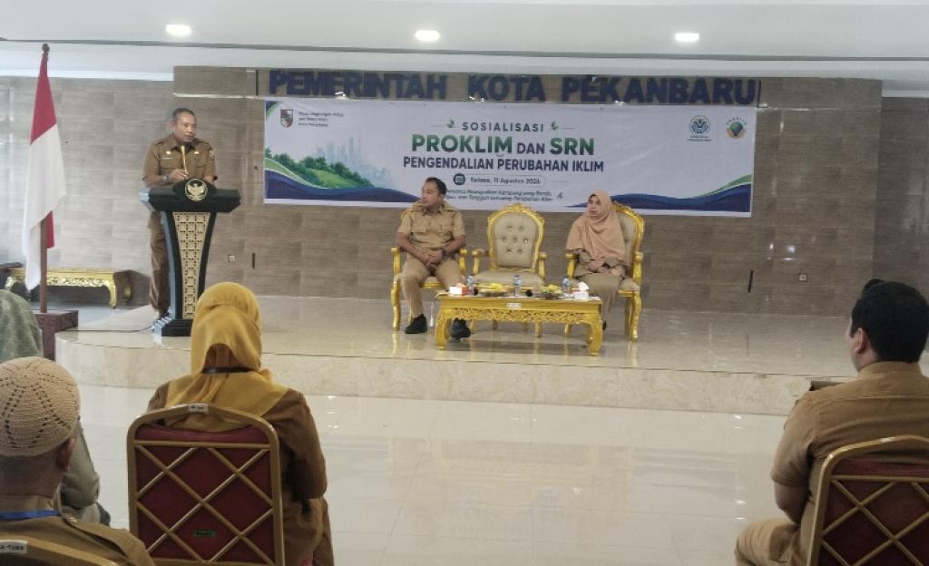 DLHK Pekanbaru Gelar Sosialisasi Proklim dan SRN Pengendalian Perubahan Iklim