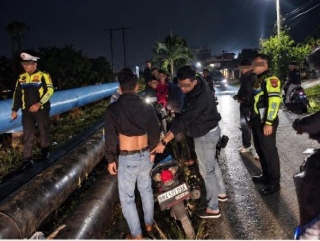 Cegah Balap Liar, Polisi Sikat 7 Motor Knalpot Brong di Mandau