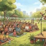 Puisi Esai Temui Warga di Taman Kota, Denny JA Foundation Ajak Publik Ikut Berpartisipasi