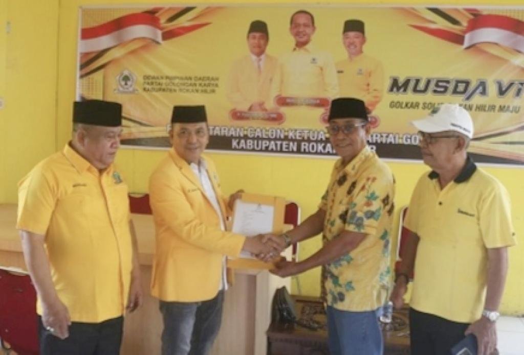 Musda Golkar Rohil, Bistamam Resmi Daftar sebagai Calon Ketua