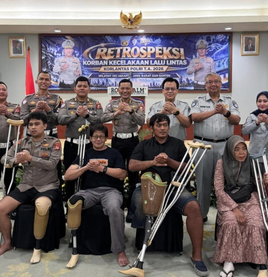 Jasa Raharja dan Korlantas Polri Serahkan 50 Alat Bantu bagi Penyintas Kecelakaan