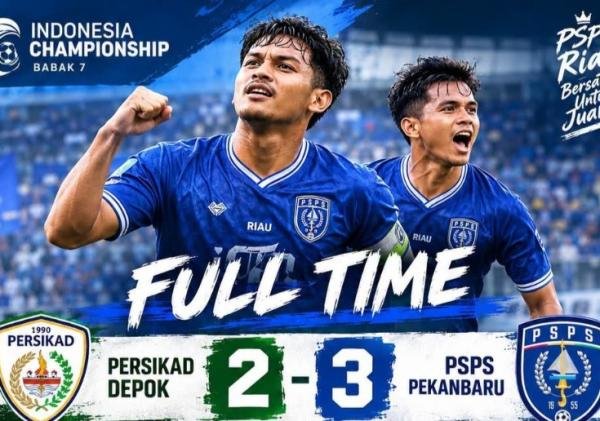 Dramatis! PSPS Pekanbaru Taklukkan Persikad 3-2, Kokoh di Puncak Grup A