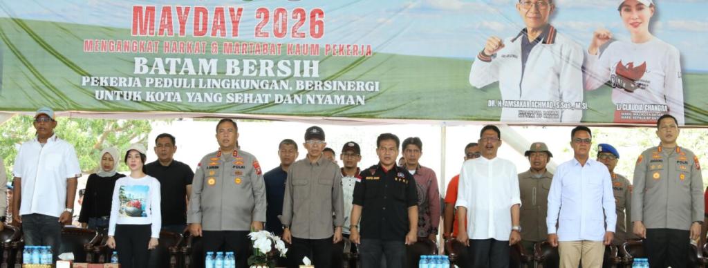 Ketua DPRD Batam Hadiri May Day 2026, Apresiasi Aksi Buruh yang Damai dan Peduli Lingkungan