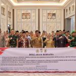 Pemkab Kampar dan Ormas Gelar Deklarasi Damai dan Tolak Segala Bentuk Tindakan Anarkis