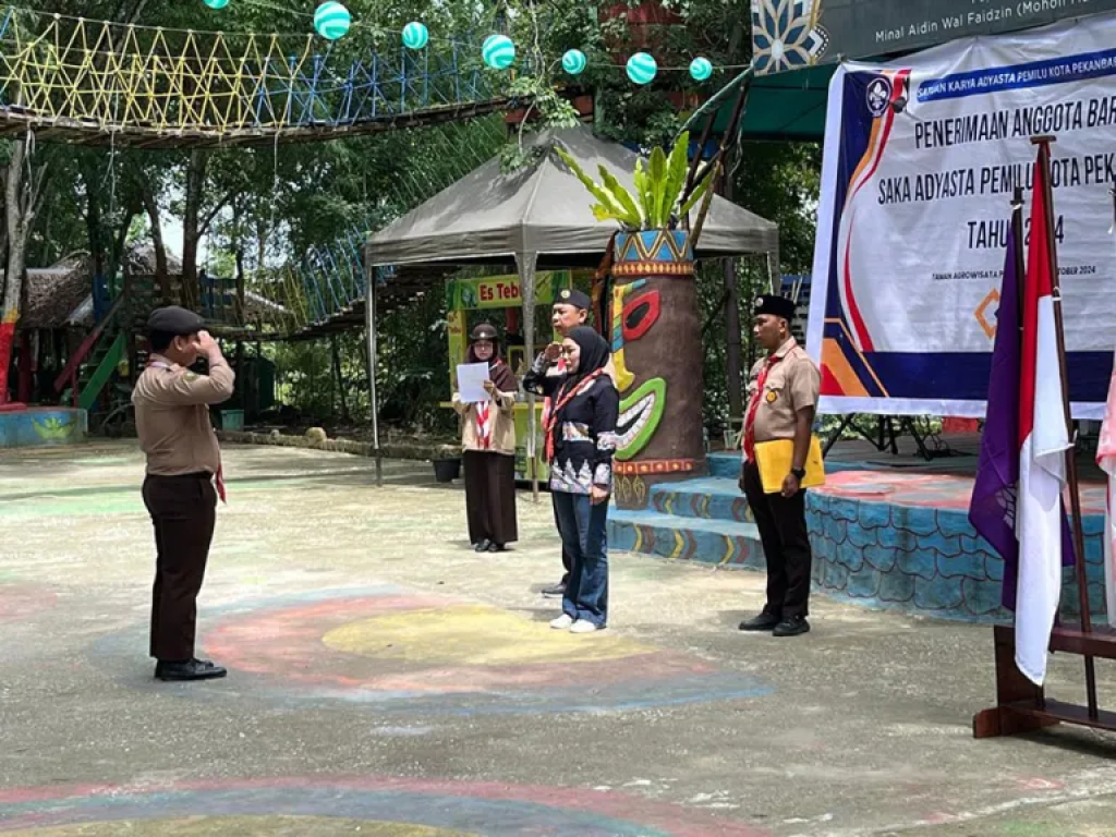 Kemah Bhakti Saka Adhyasta Pemilu Bawaslu Pekanbaru Sukses Digelar
