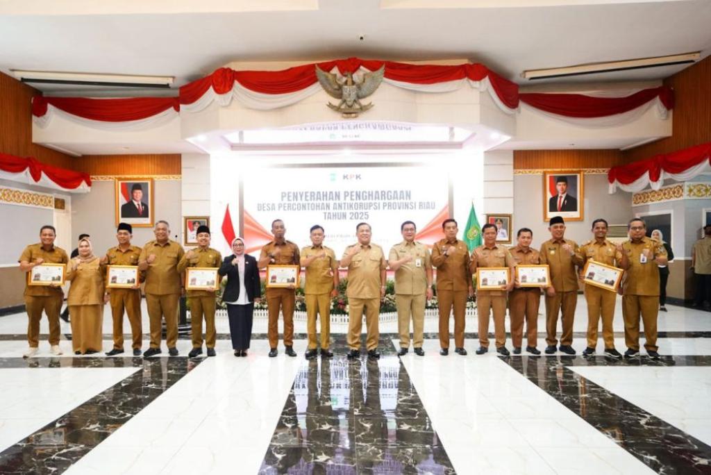 Tujuh Desa di Riau Resmi Jadi Desa Percontohan Antikorupsi 2025