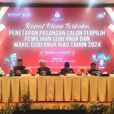 Abdul Wahid-SF Hariyanto sebagai Gubernur dan Wakil Gubernur Riau Terpilih 2025-2030