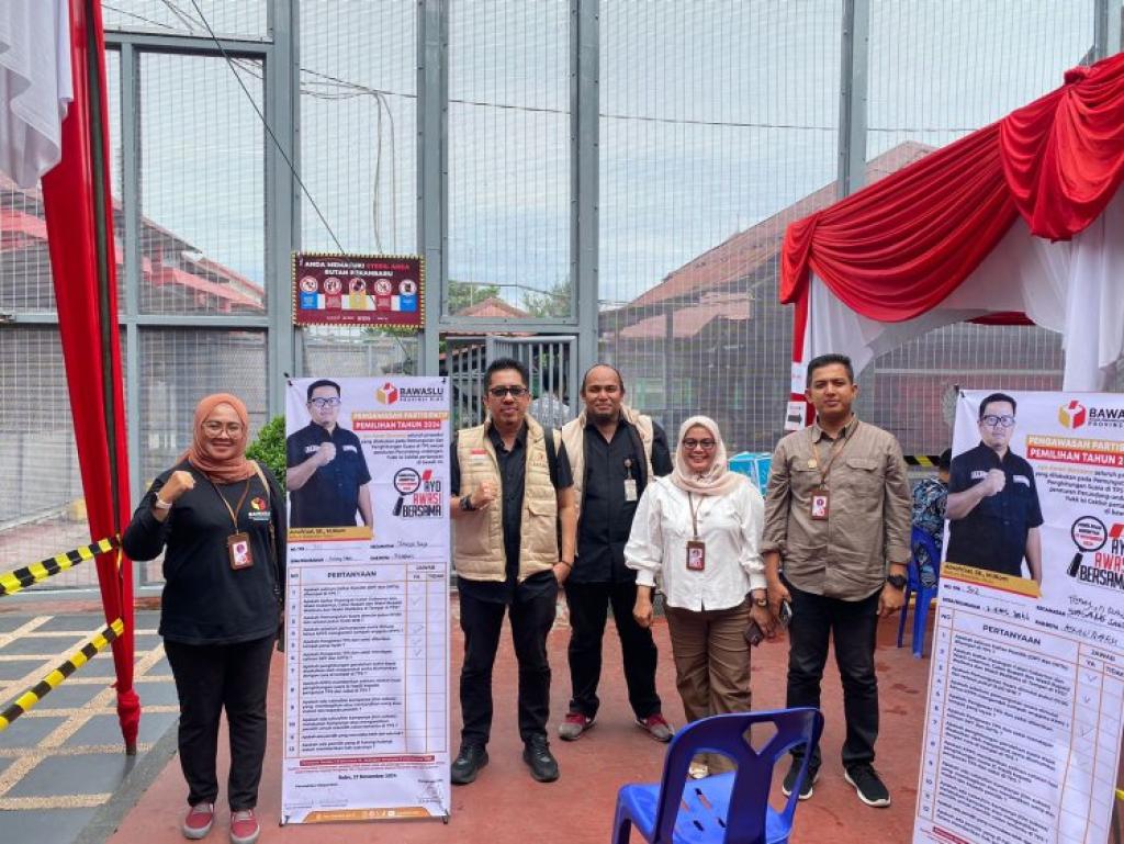 Ketua Bawaslu Pekanbaru Monitoring Pemungutan Suara di Rutan Sialang Bungkuk