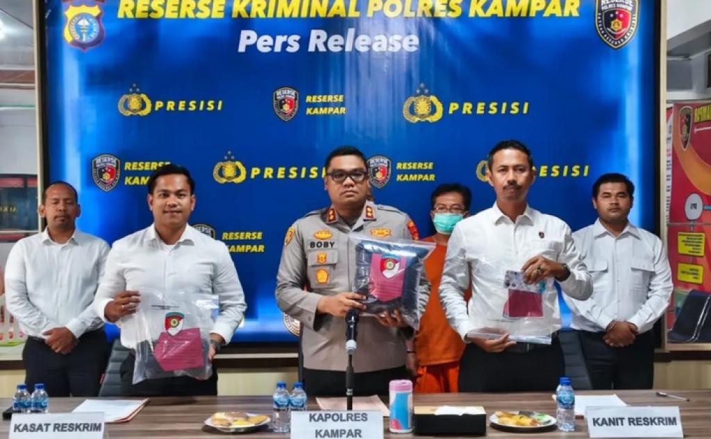 Enam Anak Jadi Korban, Polres Kampar Ekspos Tiga Kasus Pencabulan