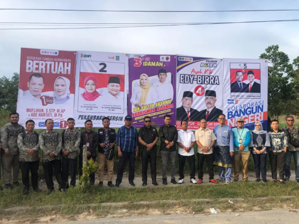 Bawaslu Pekanbaru Pantau Ketat Pemasangan APK Pilkada 2024