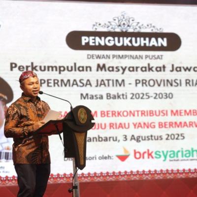 PERMASA Jatim Riau Resmi Dilantik, Gubernur Abdul Wahid Ajak Bersinergi untuk Negeri