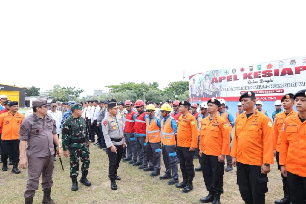 Antisipasi Bencana Hidrometeorologi, Polda Riau Gelar Apel Siaga