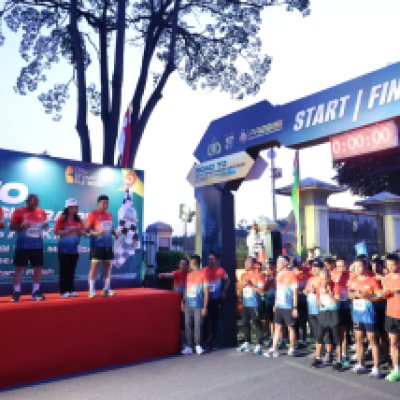 Pemanasan Bhayangkara Run 2025, Polda Riau Gelar Lomba Lari untuk Komunitas dan Umum