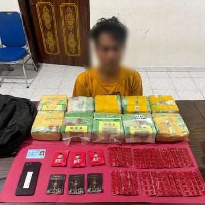 Polisi Gagalkan Penyelundupan  Narkoba Dari Negara Tetangga