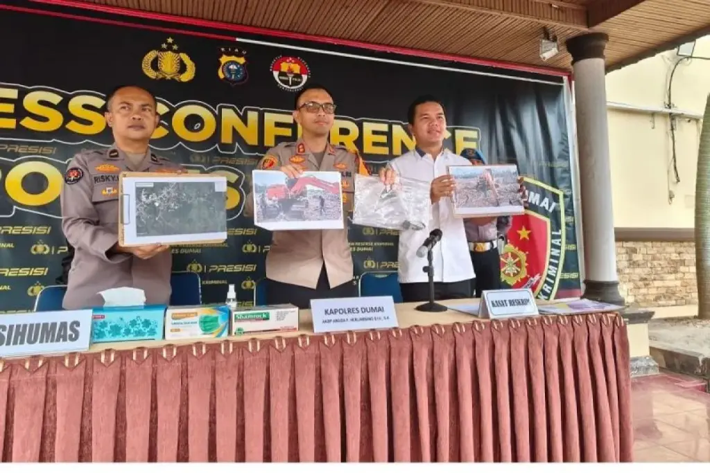 Polres Dumai Amankan Dua Terduga Pelaku Perusakan Hutan Wisata Dumai