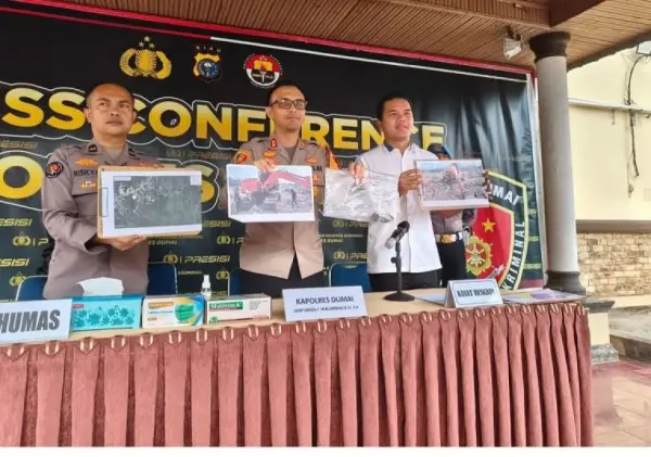 Polres Dumai Amankan Dua Terduga Pelaku Perusakan Hutan Wisata Dumai