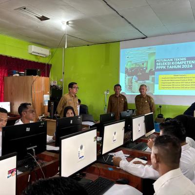 Wabup dan Sekda Tinjau Pelaksanaan Ujian PPPK di Natuna
