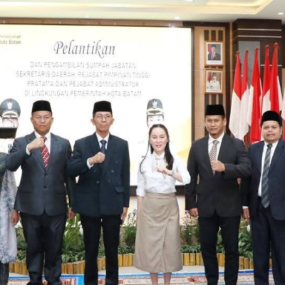 Amsakar–Li Claudia Lantik Pejabat Baru, Dorong Reformasi Birokrasi Cepat dan Adaptif di Batam